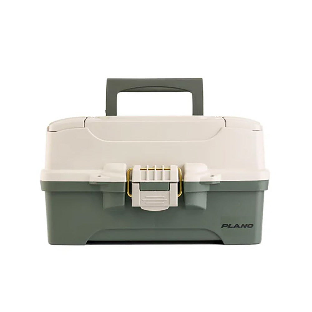 Plano TwoTray Tackle Box  GreenTan P000404