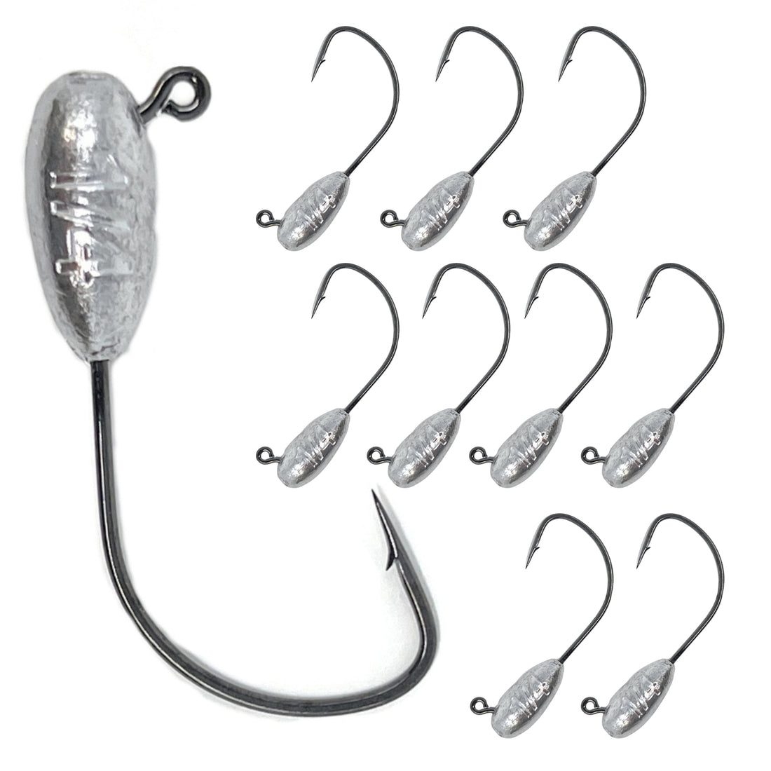 Reaction Tackle Lead Tube Jig Heads-10-Pack - Keep Casting Fishing & Outdoors