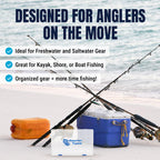 Reaction Tackle Basic Tackle Tray- Affordable, Lightweight Design with 2 Secure Clips - Keep Casting Fishing & Outdoors