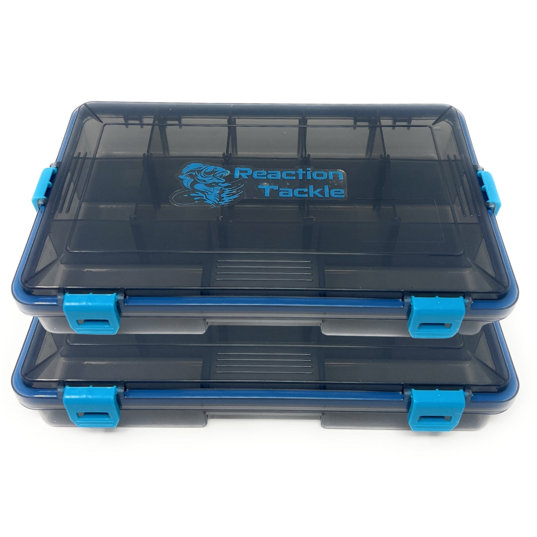 Reaction Tackle Standard Tackle Tray- Sturdy and Waterproof with 4 Reliable Clips - Keep Casting Fishing & Outdoors
