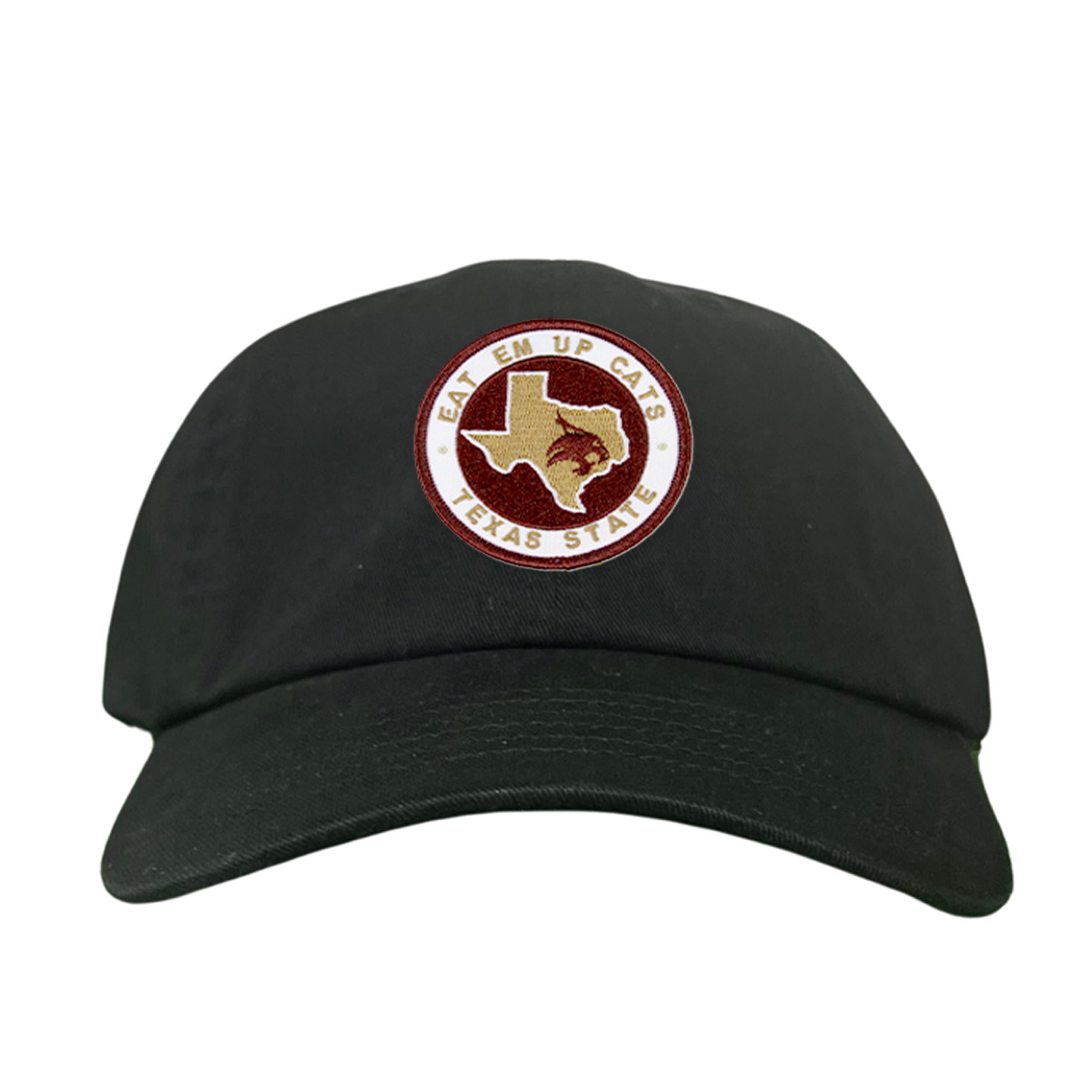 Texas State Eat Em Up Cats State of Texas Supercat Circle Patch / Hats / 097 / TXST018