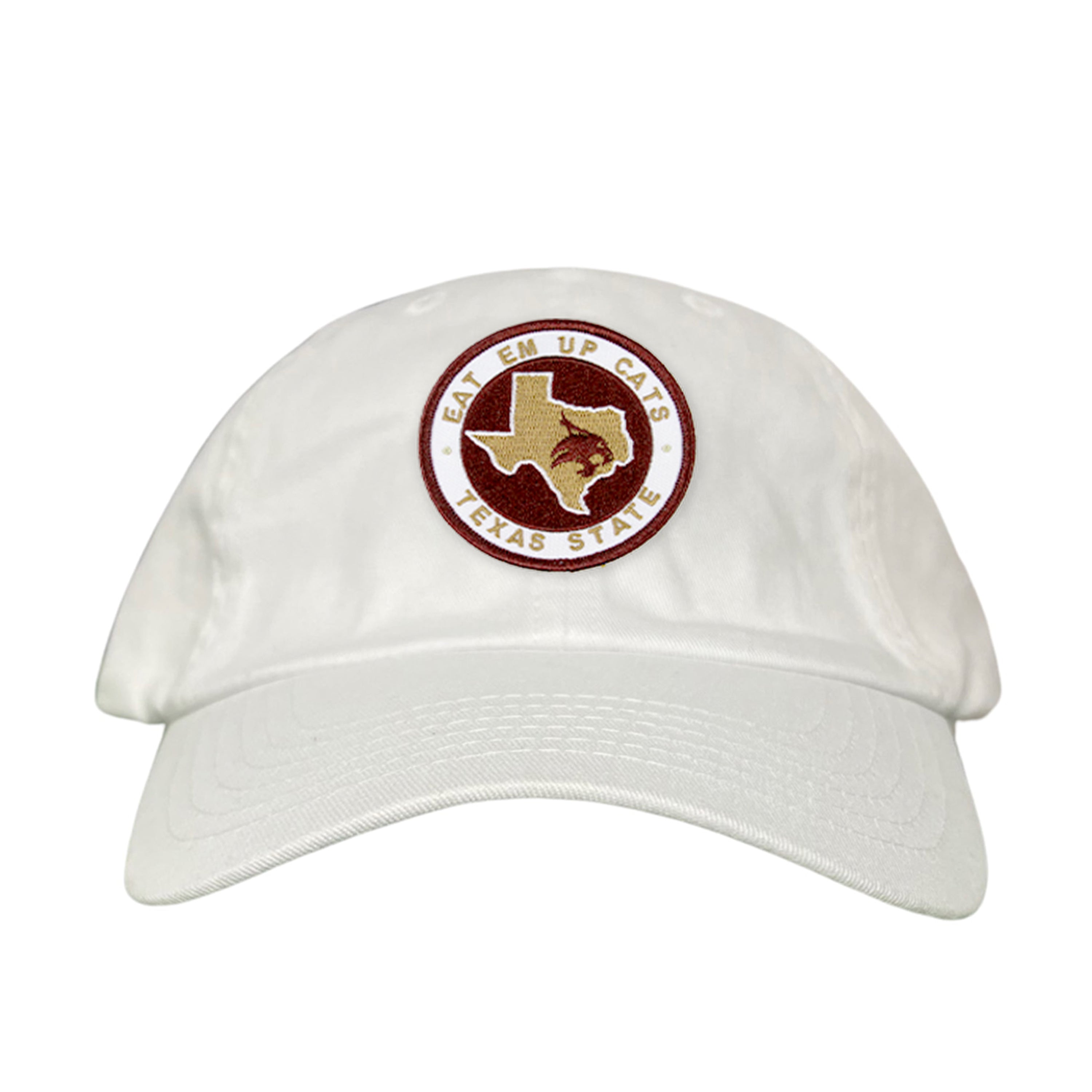 Texas State Eat Em Up Cats State of Texas Supercat Circle Patch / Hats / 097 / TXST018