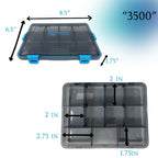 Reaction Tackle Standard Tackle Tray- Sturdy and Waterproof with 4 Reliable Clips - Keep Casting Fishing & Outdoors