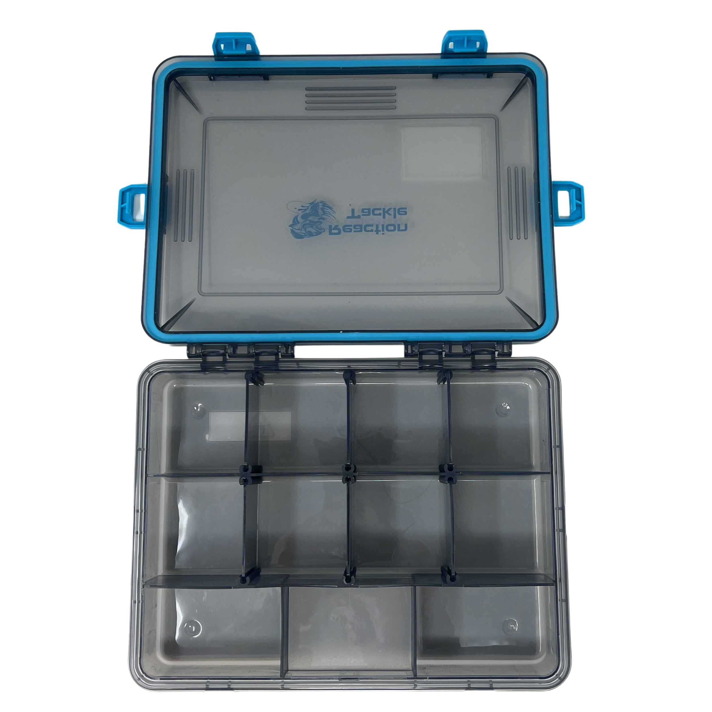 Reaction Tackle Standard Tackle Tray- Sturdy and Waterproof with 4 Reliable Clips - Keep Casting Fishing & Outdoors