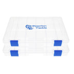 Reaction Tackle Basic Tackle Tray- Affordable, Lightweight Design with 2 Secure Clips - Keep Casting Fishing & Outdoors
