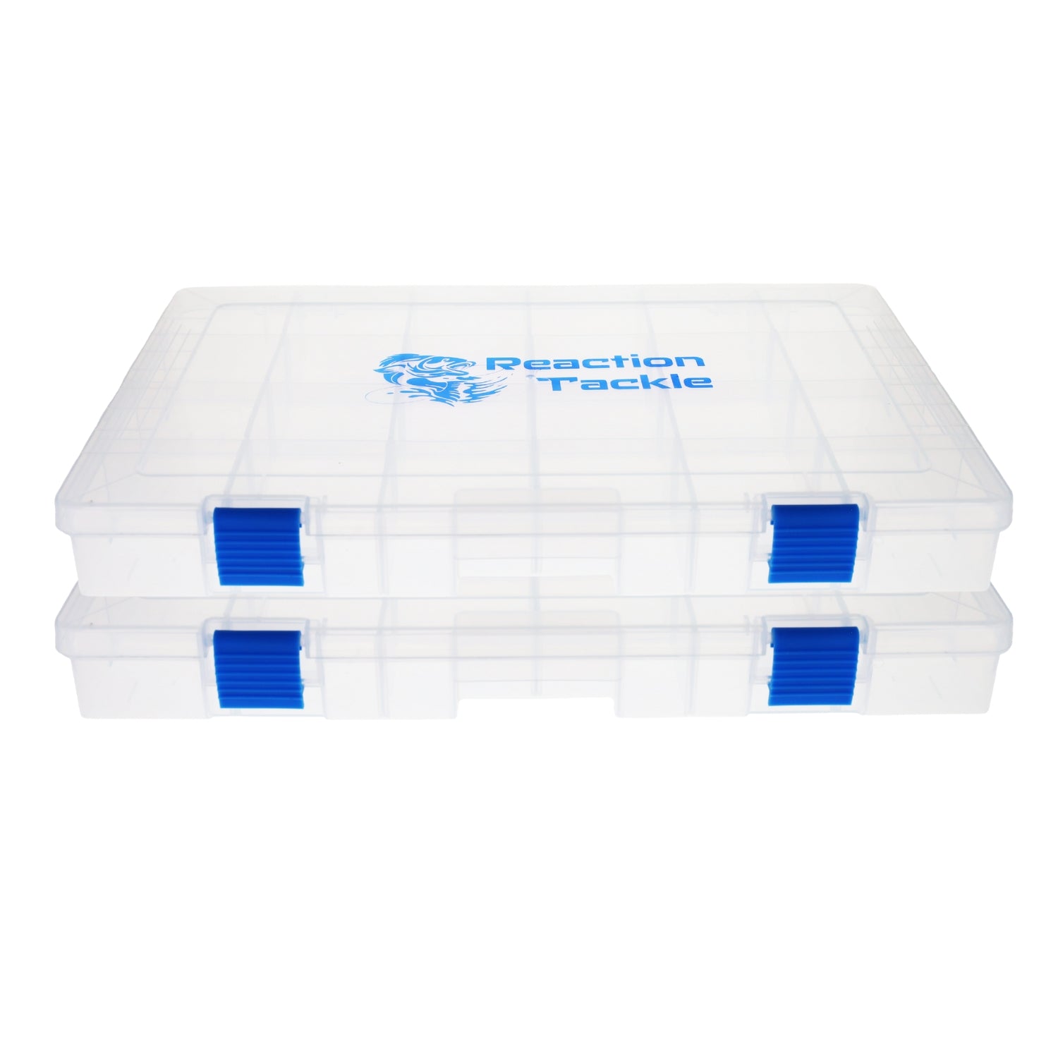 Reaction Tackle Basic Tackle Tray- Affordable, Lightweight Design with 2 Secure Clips - Keep Casting Fishing & Outdoors