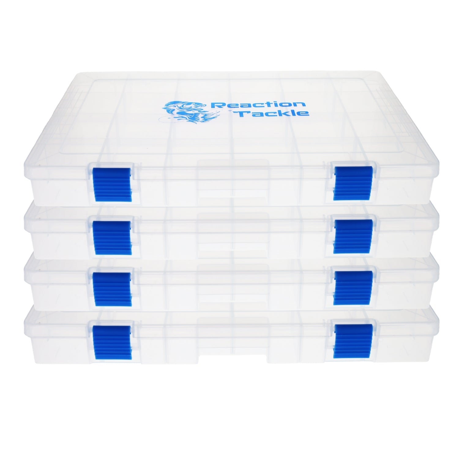 Reaction Tackle Basic Tackle Tray- Affordable, Lightweight Design with 2 Secure Clips - Keep Casting Fishing & Outdoors