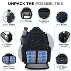 Reaction Tackle Fishing Tackle Backpack- Trays included - Keep Casting Fishing & Outdoors