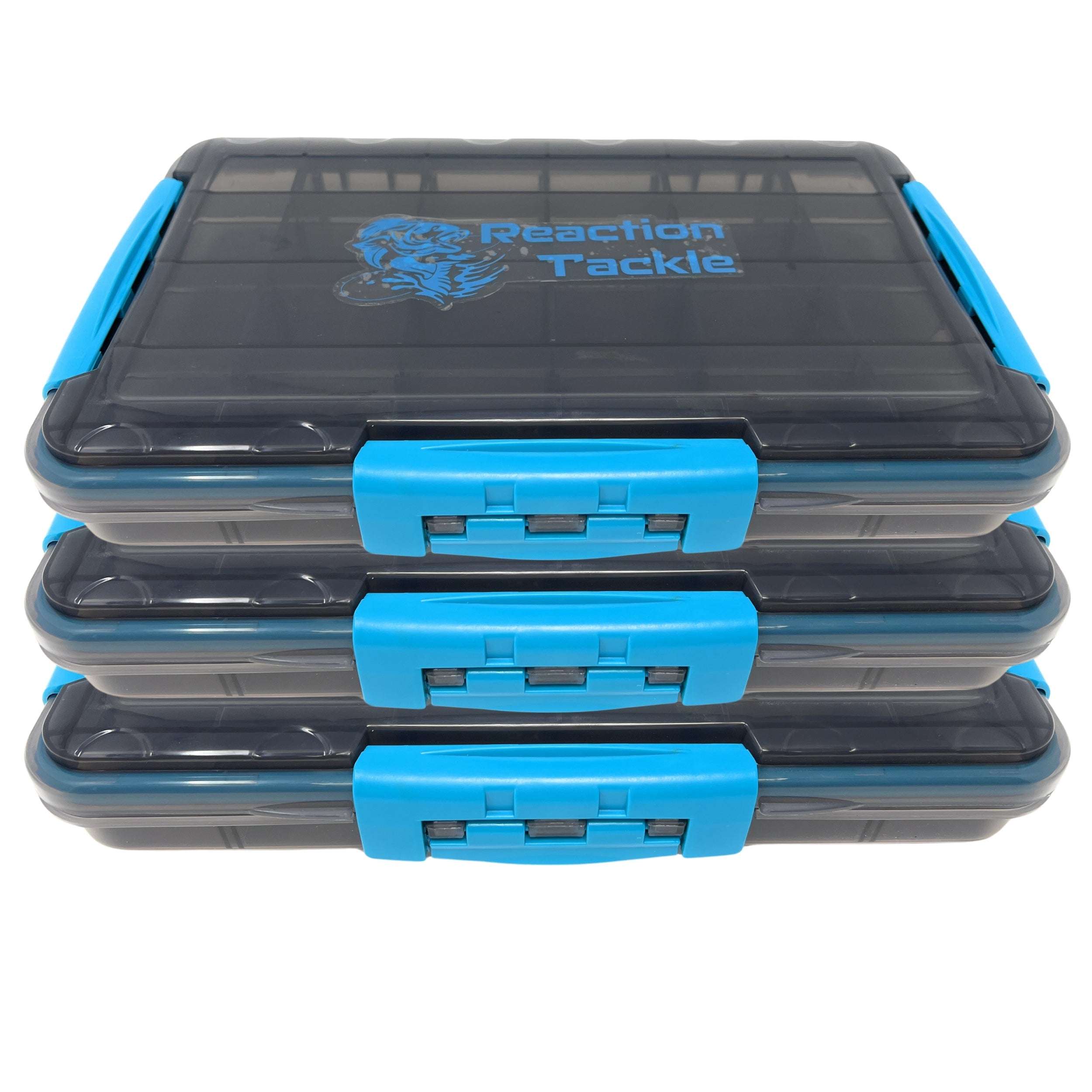 Reaction Tackle Premium Tackle Tray- High Performance and Waterproof with 3 Resilient Clips - Keep Casting Fishing & Outdoors