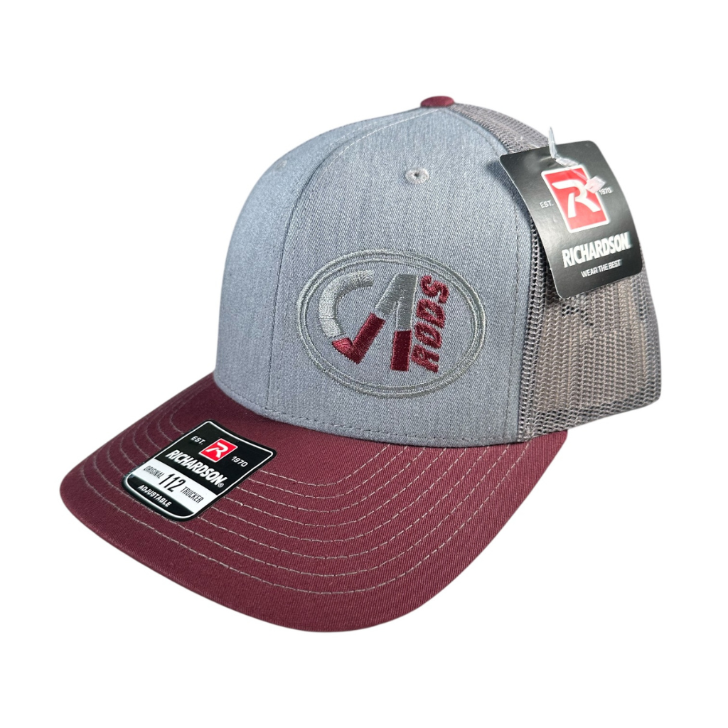 CastAway Trucker Hat - Maroon/Grey - Keep Casting Fishing & Outdoors