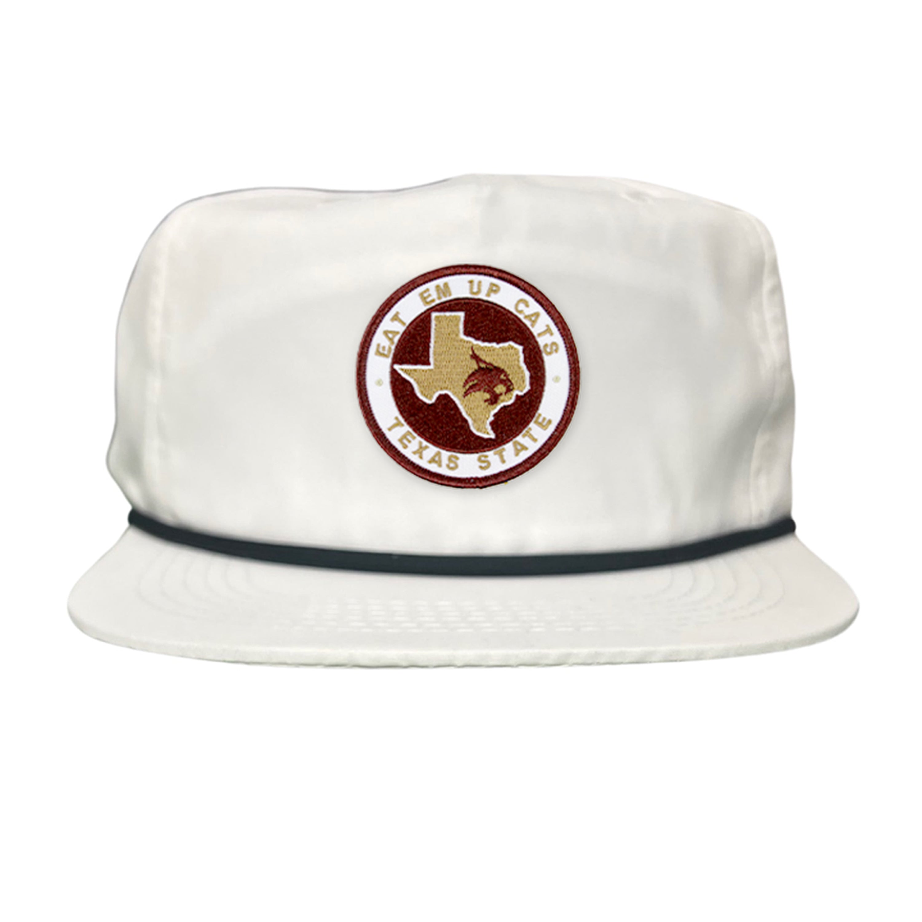 Texas State Eat Em Up Cats State of Texas Supercat Circle Patch / Hats / 097 / TXST018