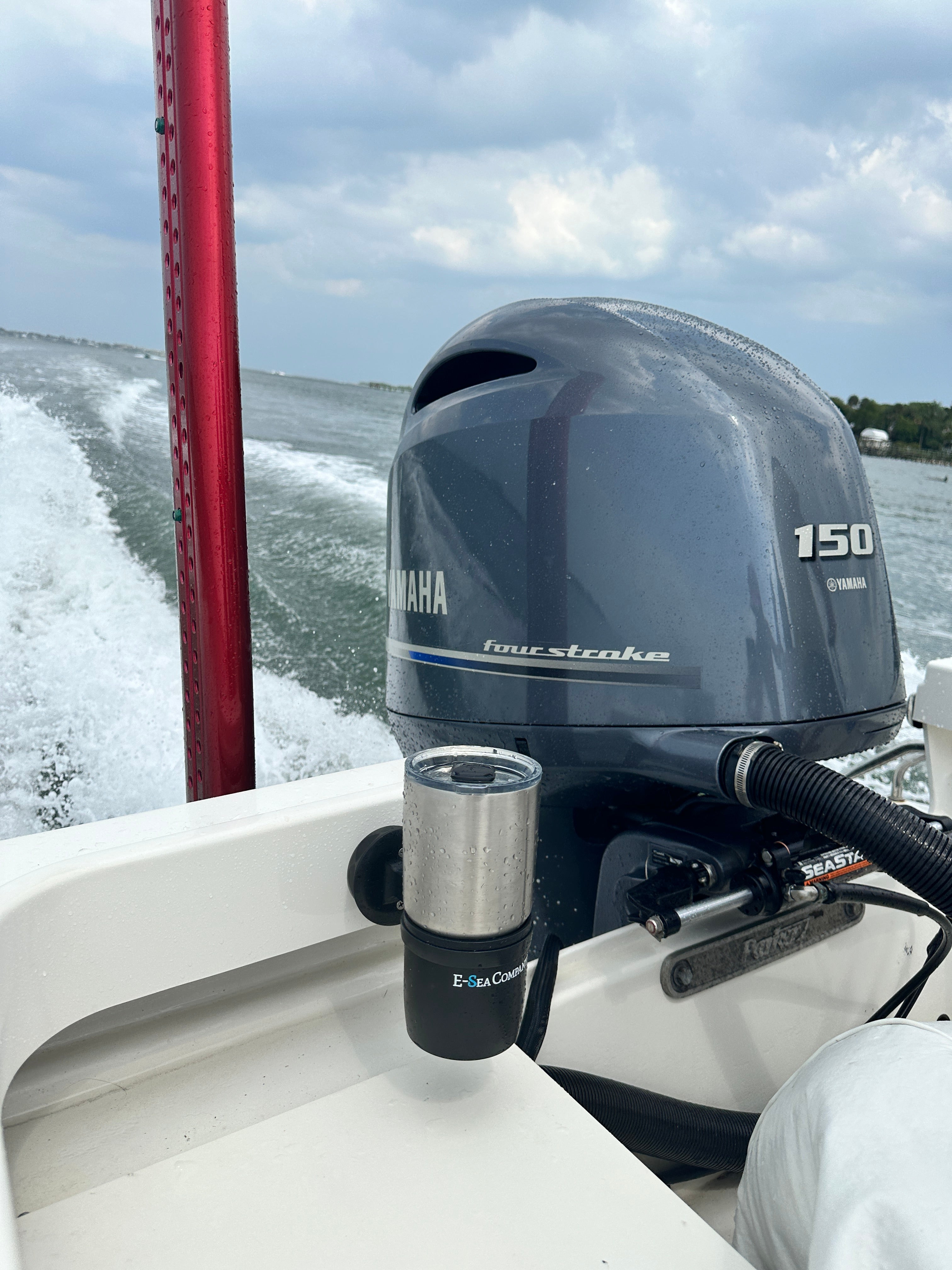 E-Sea Cup Adjustable-Suction Mounted Adjustable Angle Cup Holder-Black - Keep Casting Fishing & Outdoors