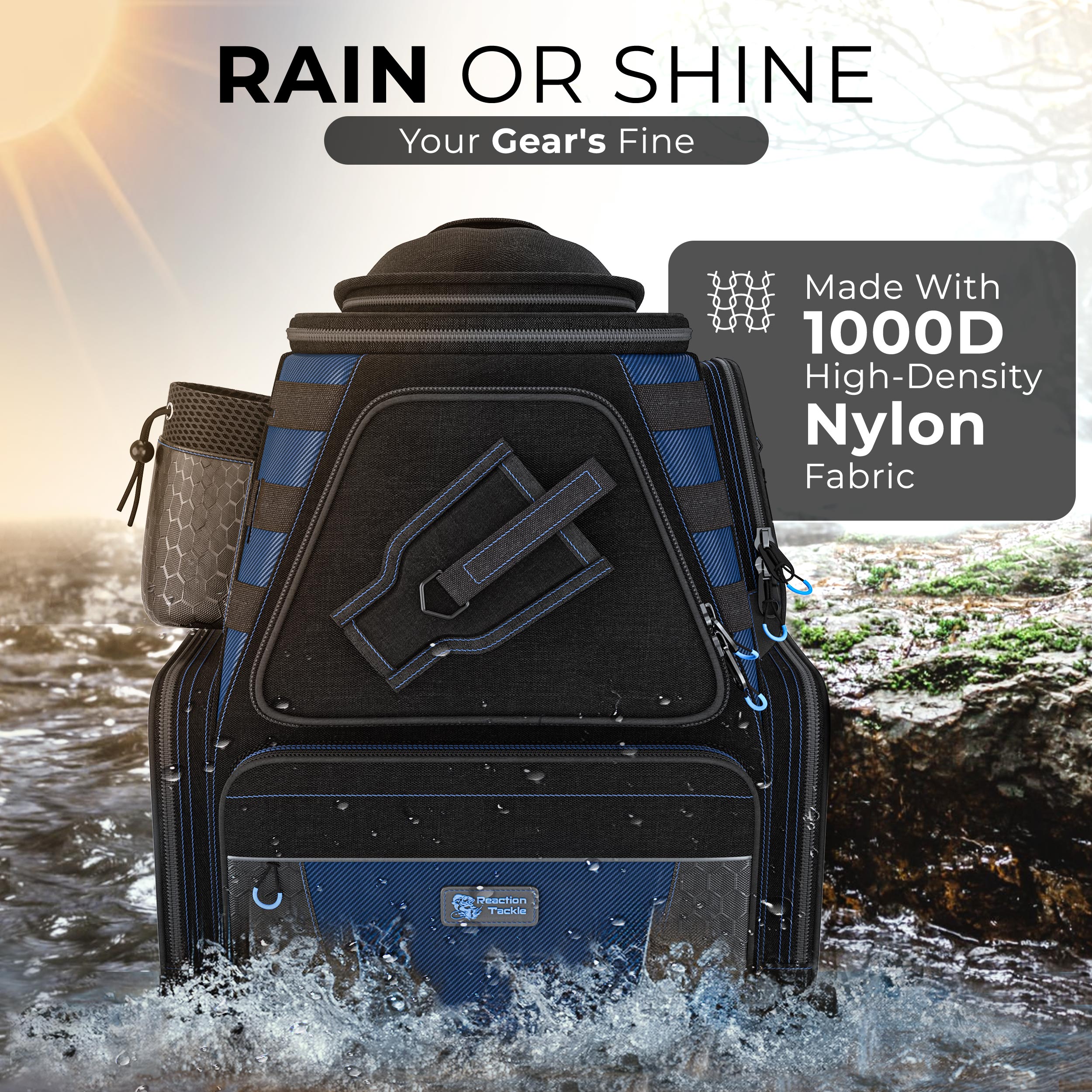 Reaction Tackle Fishing Tackle Backpack- Trays included - Keep Casting Fishing & Outdoors