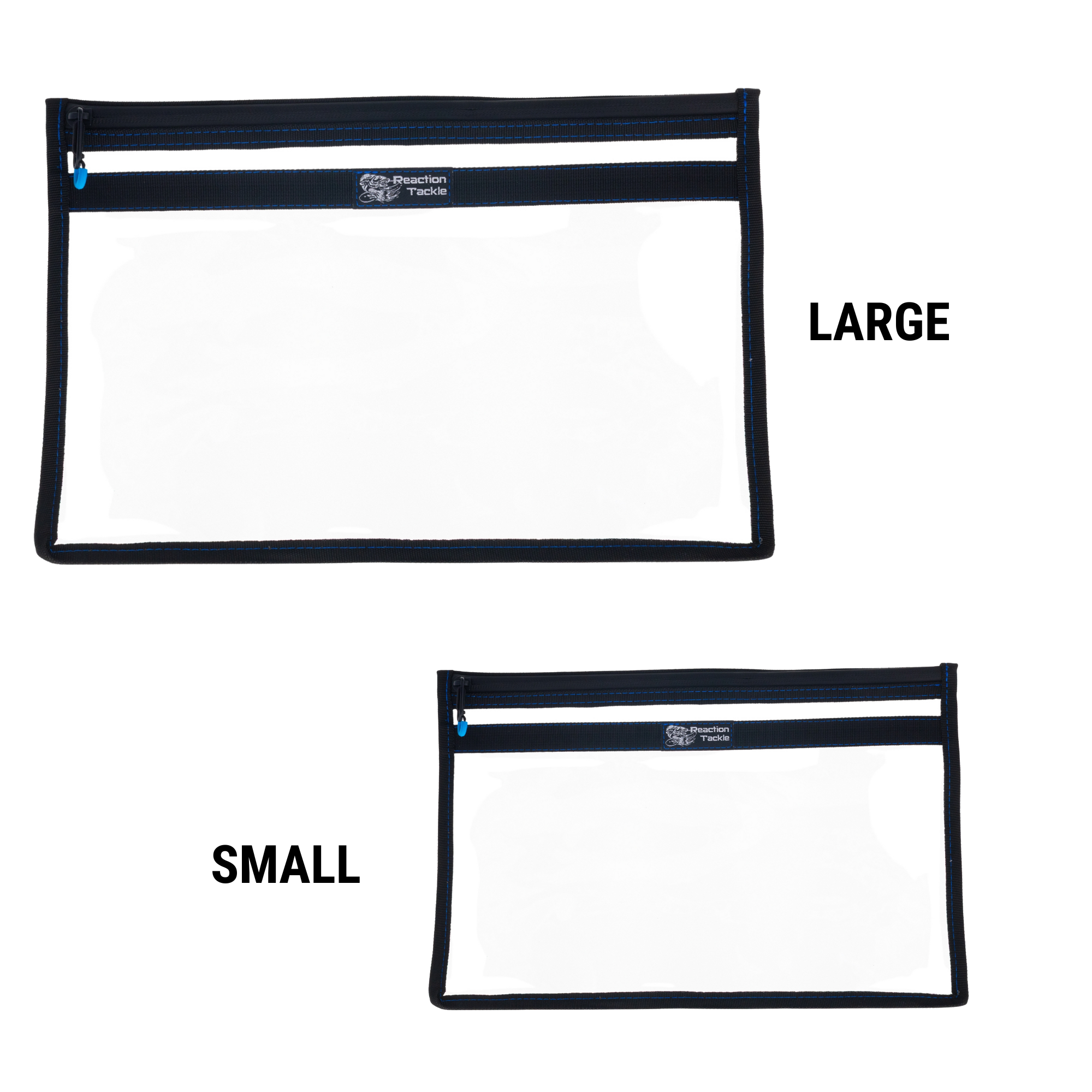Reaction Tackle Clear Storage Bag Tackle Pak - Water-Resistant Plastic Storage - New - Keep Casting Fishing & Outdoors
