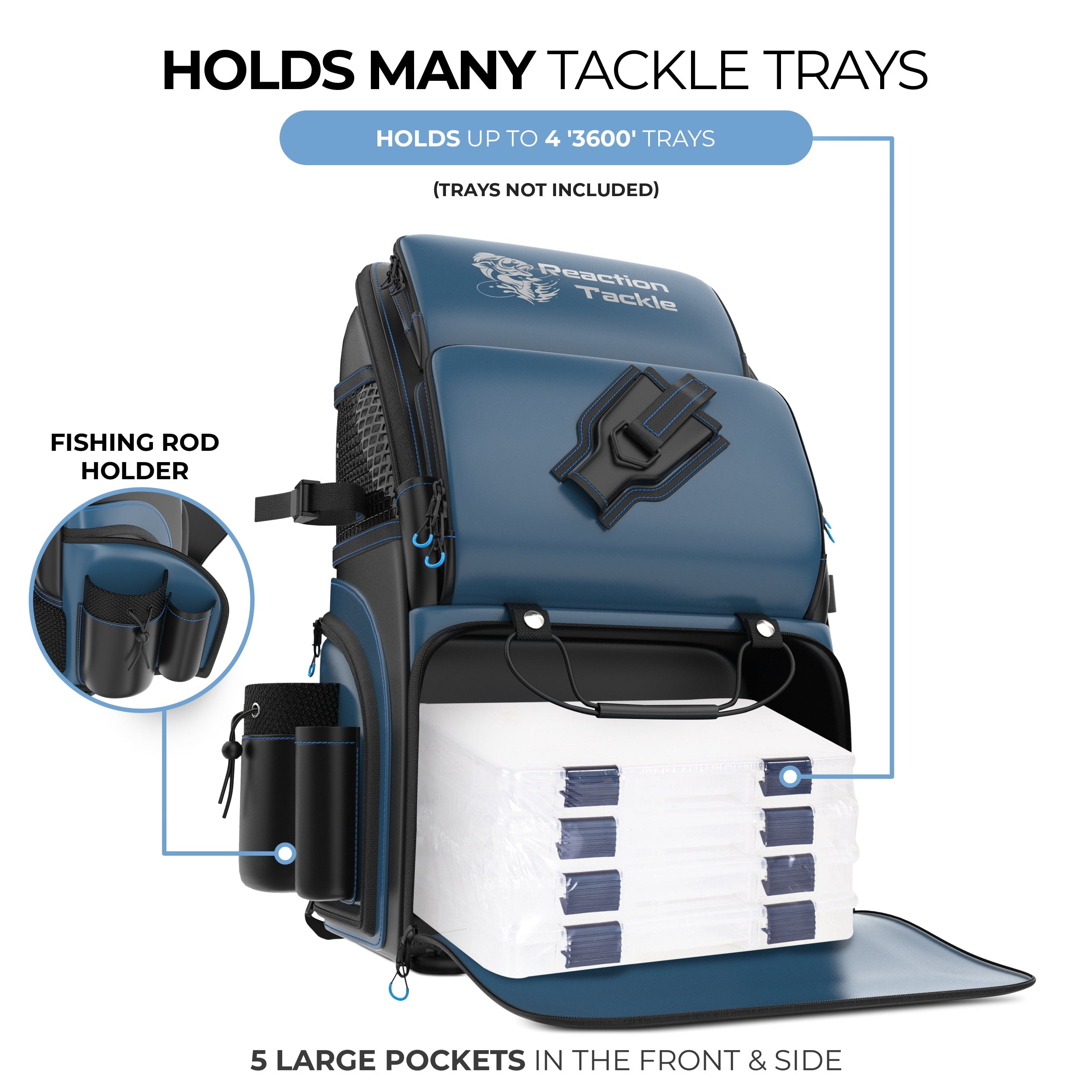 Reaction Tackle Fishing Backpack - Keep Casting Fishing & Outdoors