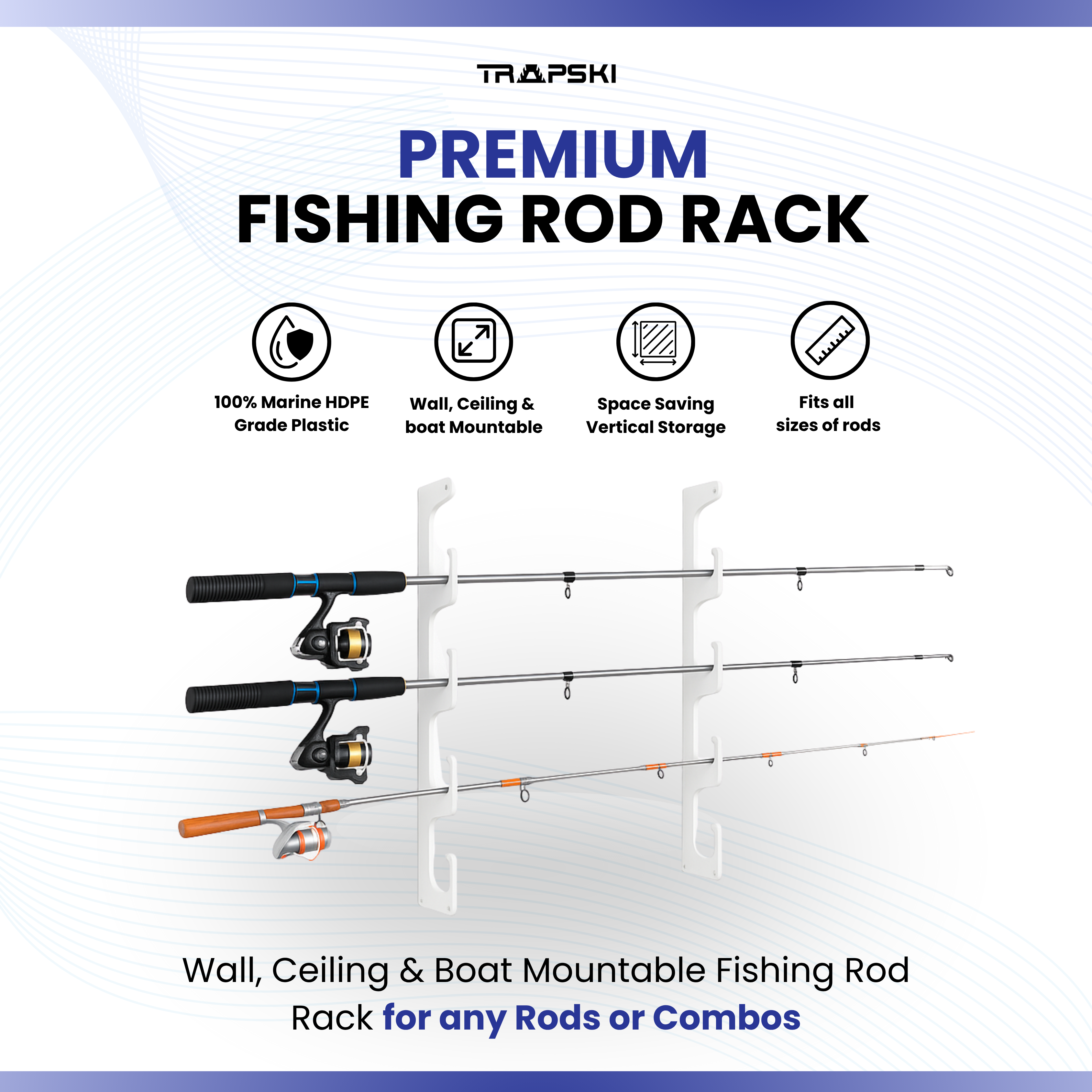 Made in the USA Fishing Rod Racks