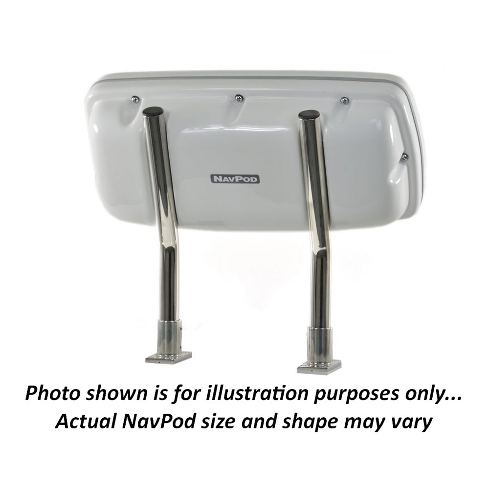 NavPod SystemPod Pre-Cut f/Garmin GPSMAP&reg; 942xs, 942, 922xs &amp; 922 &amp; 2 Instruments (3.6&Prime; Holes) f/9.5&Prime; Wide Guard