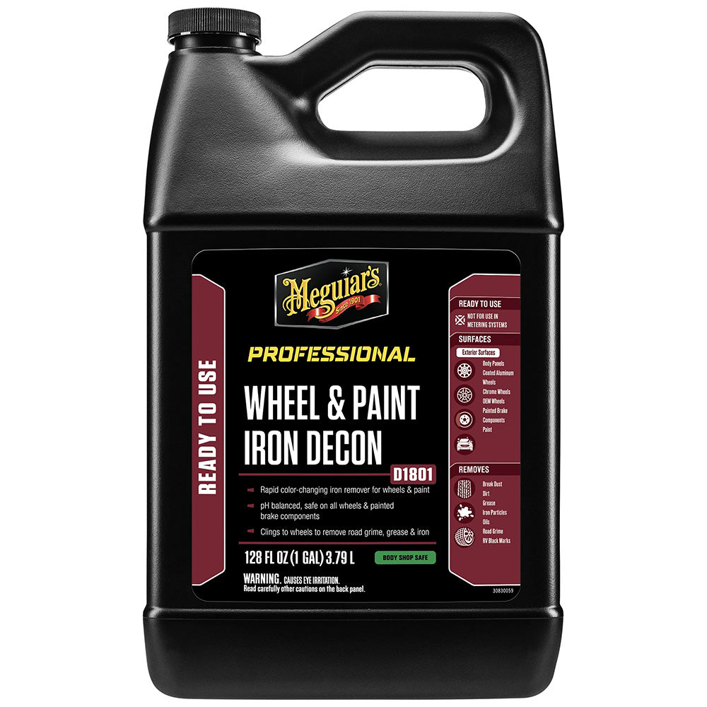 Meguiar&#39;s Wheel &amp; Paint Iron DECON - Pro-Strength Iron Remover - 1 Gallon
