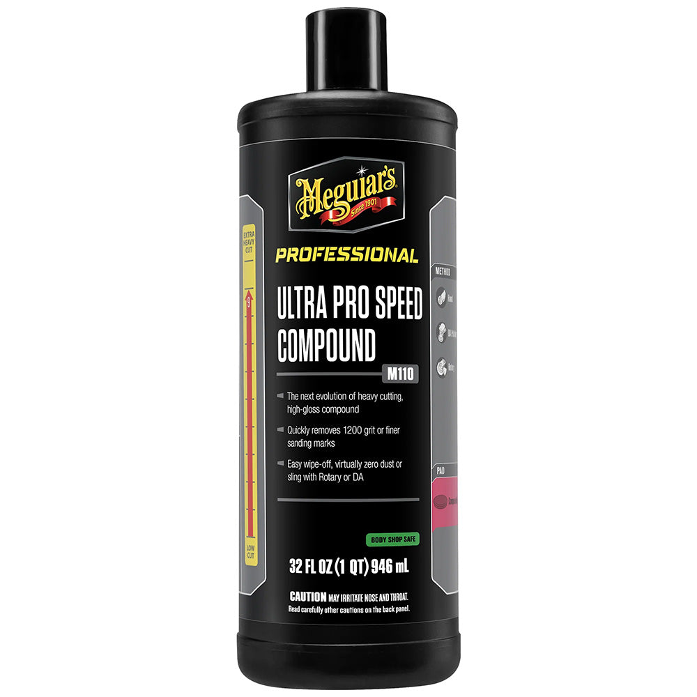 Meguiar&#39;s Mirror Glaze Ultra Pro Speed Compound - Heavy Cut, High Gloss - 32oz