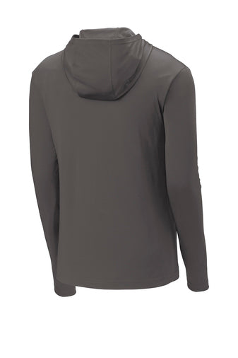 Sport-Tek® PosiCharge® Competitor™ Iron Grey Hooded Pullover - Keep Casting Fishing & Outdoors