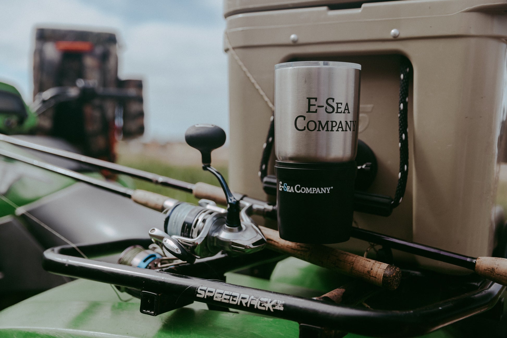 E-Sea Cup Adjustable-Suction Mounted Adjustable Angle Cup Holder-Black - Keep Casting Fishing & Outdoors