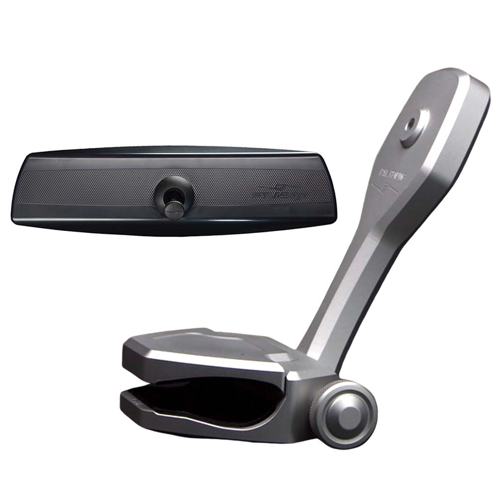 PTM Watersports Mirror/Bracket Kit w/VR-140 PRO Mirror &amp; ZXR-320 (Silver)