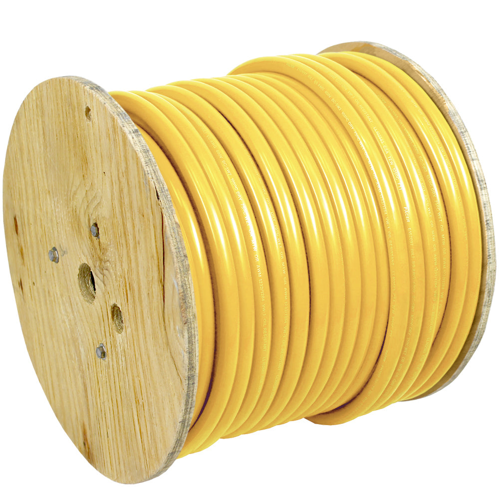 Pacer Yellow 6 AWG Battery Cable - 250&#39;