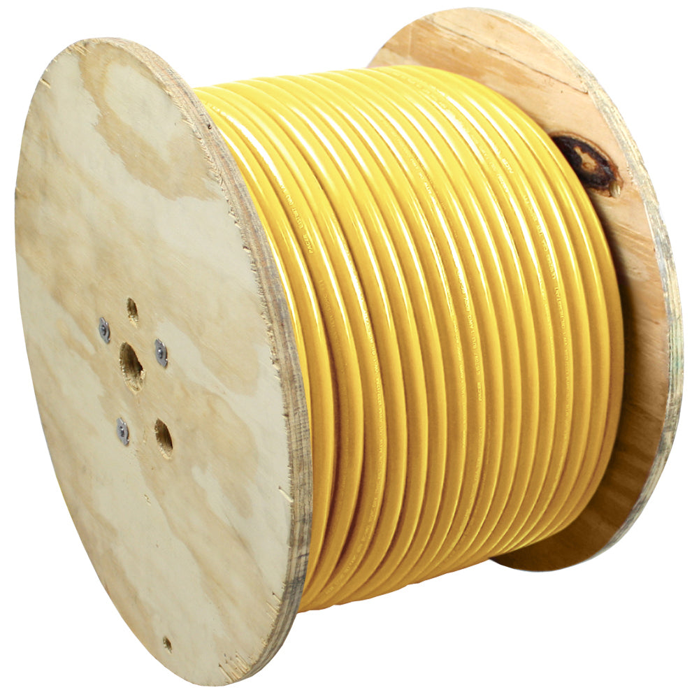 Pacer Yellow 4 AWG Battery Cable - 500&#39;