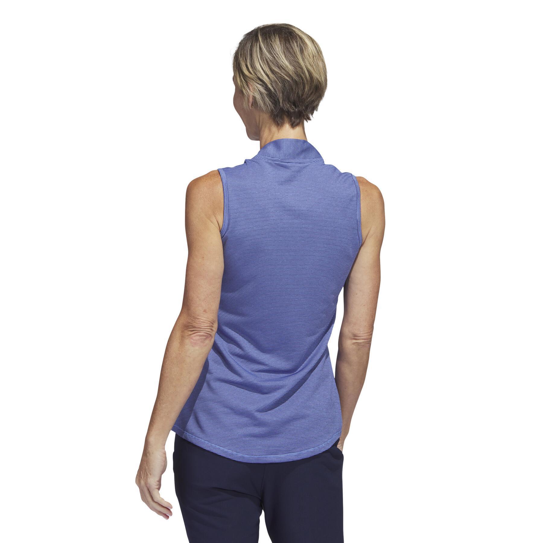 Adidas Two-tone Sleeveless Women's Polo Shirt