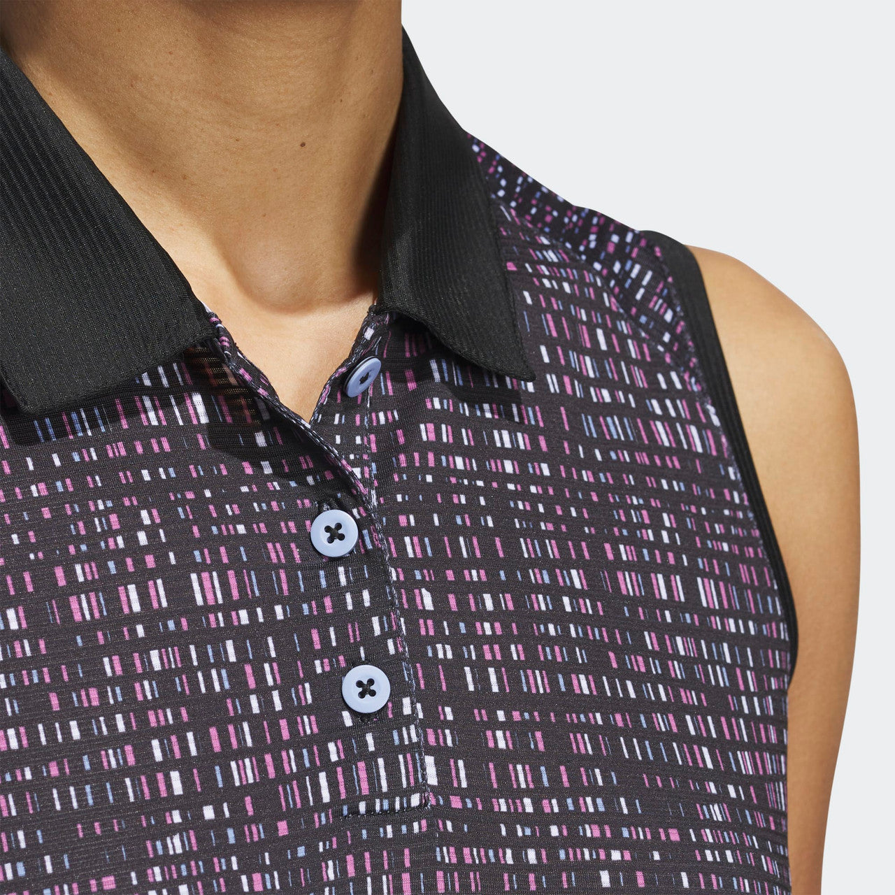 Adidas Women's Ultimate365 Printed Sleeveless Polo 24