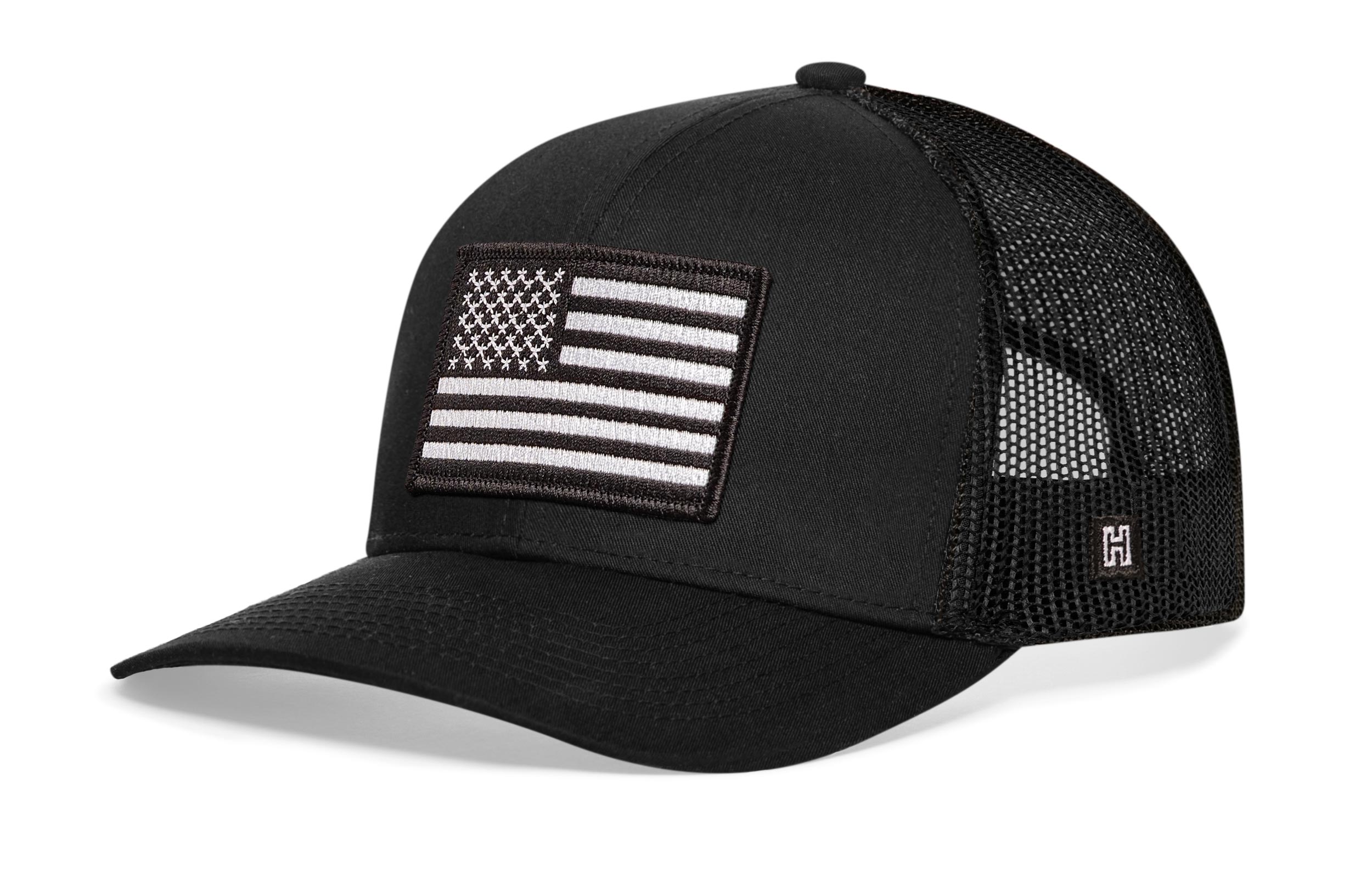 Haka Hat American Flag | Black-Monochrome