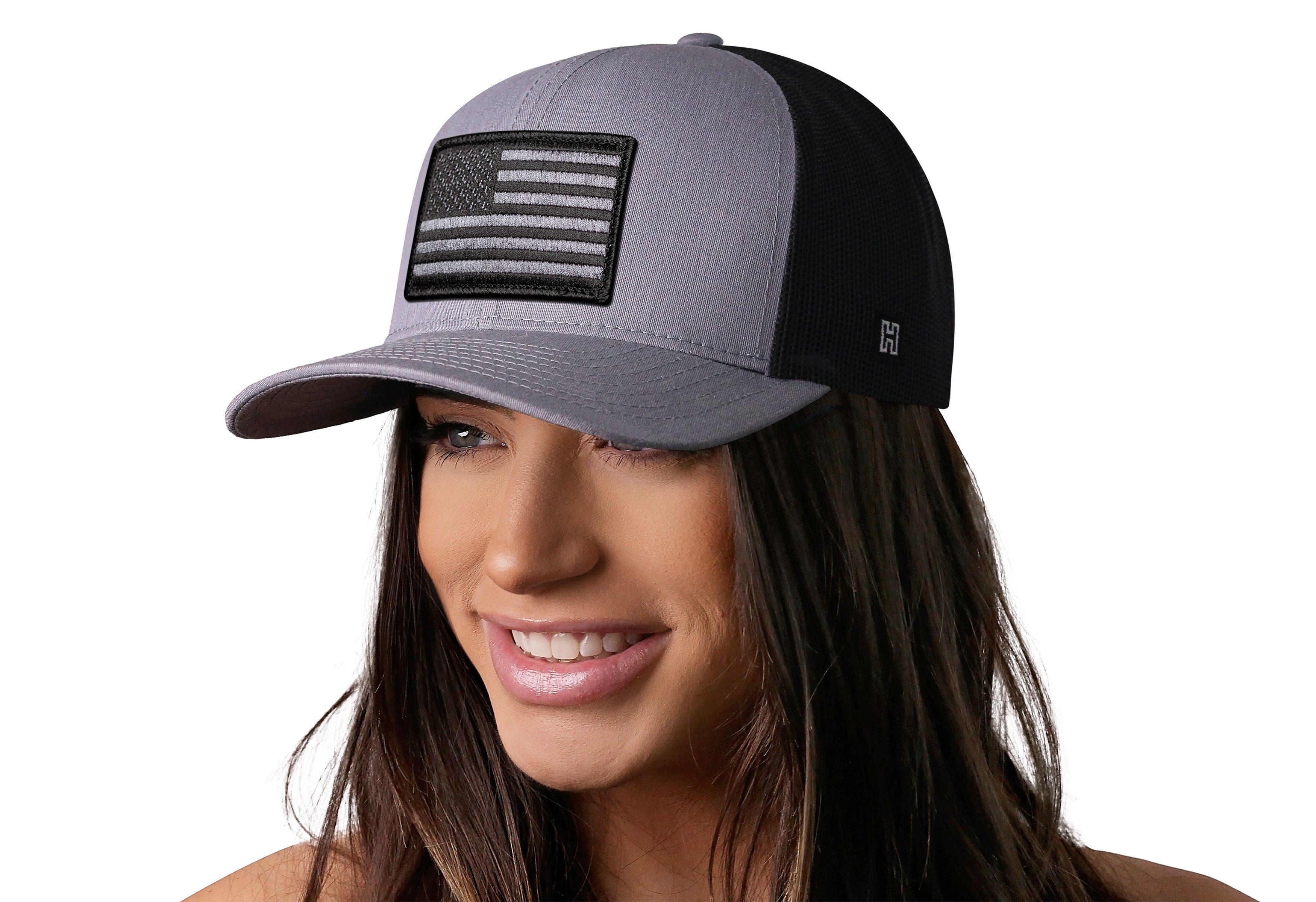 Haka Hat American Flag | Gray-Black-Tactical