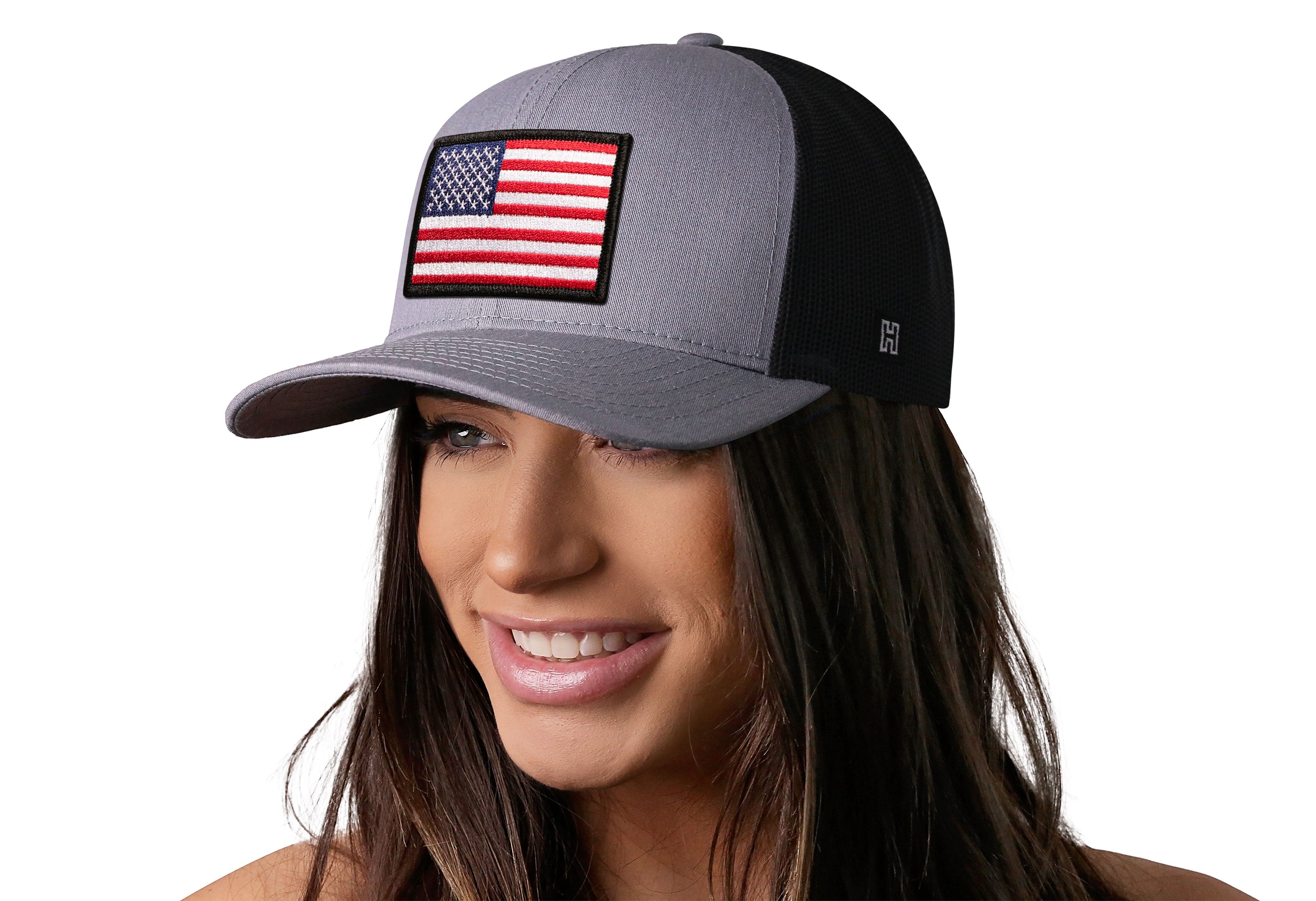 Haka Hat American Flag | Gray-Black
