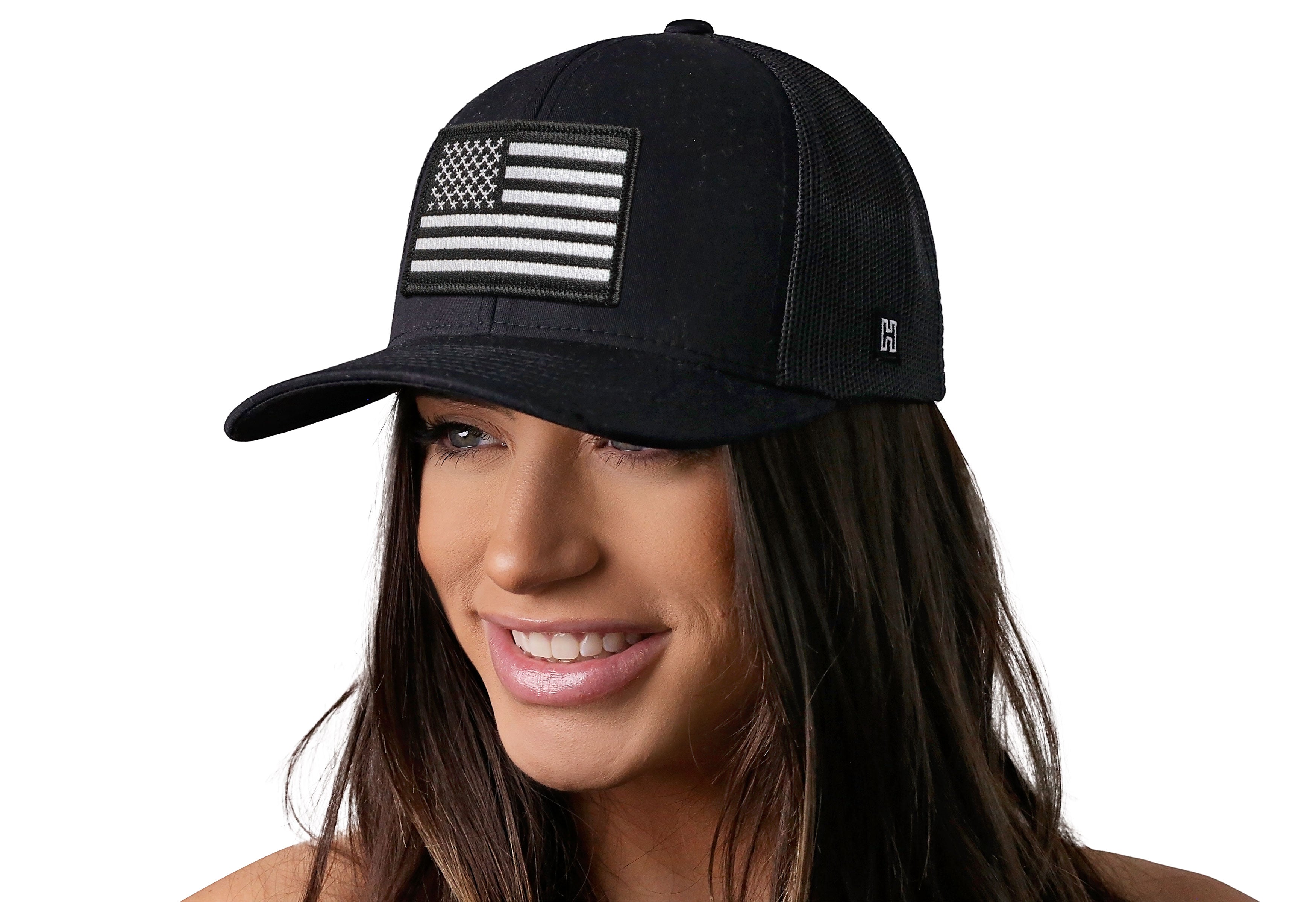 Haka Hat American Flag | Black-Monochrome