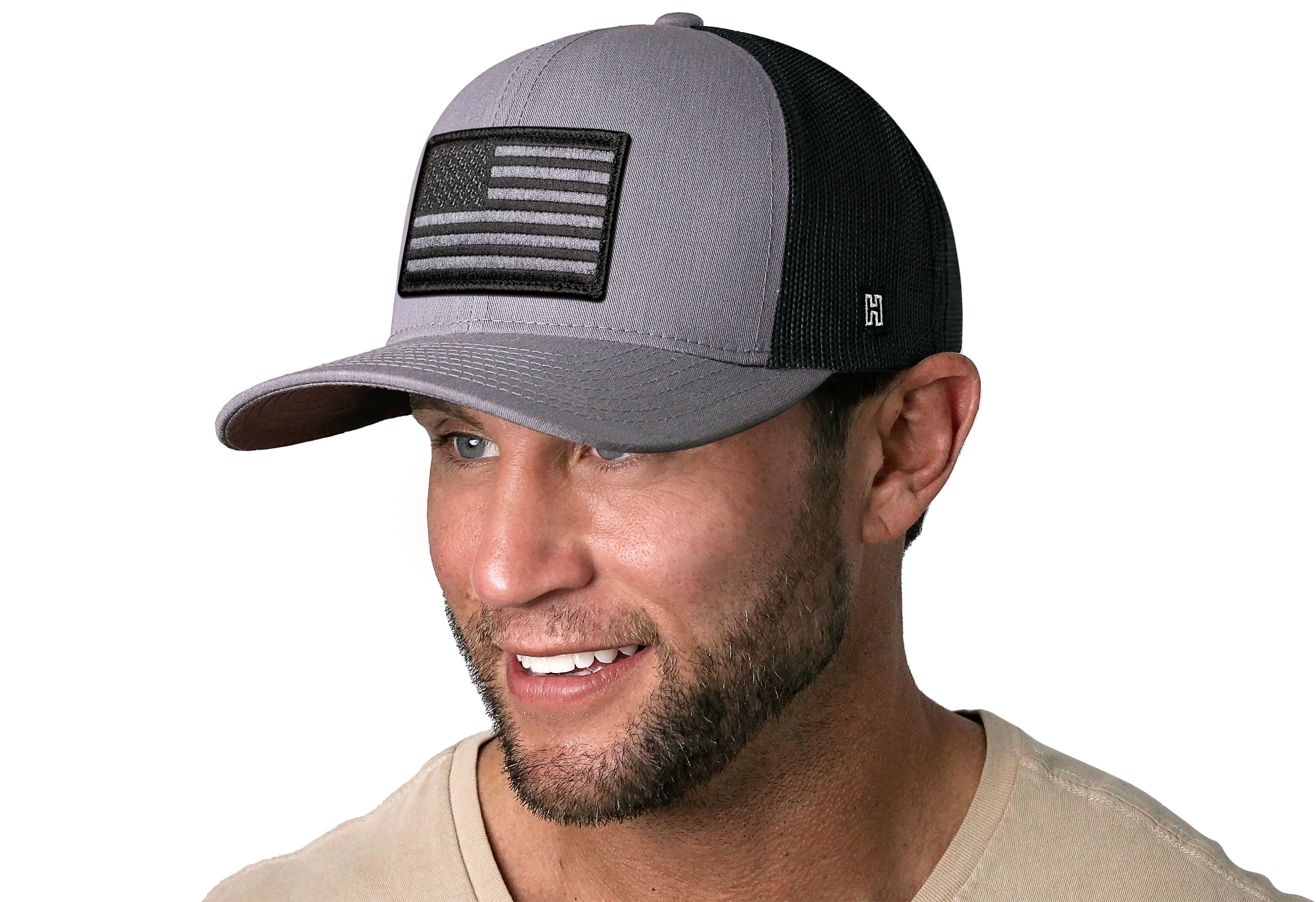 Haka Hat American Flag | Gray-Black-Tactical