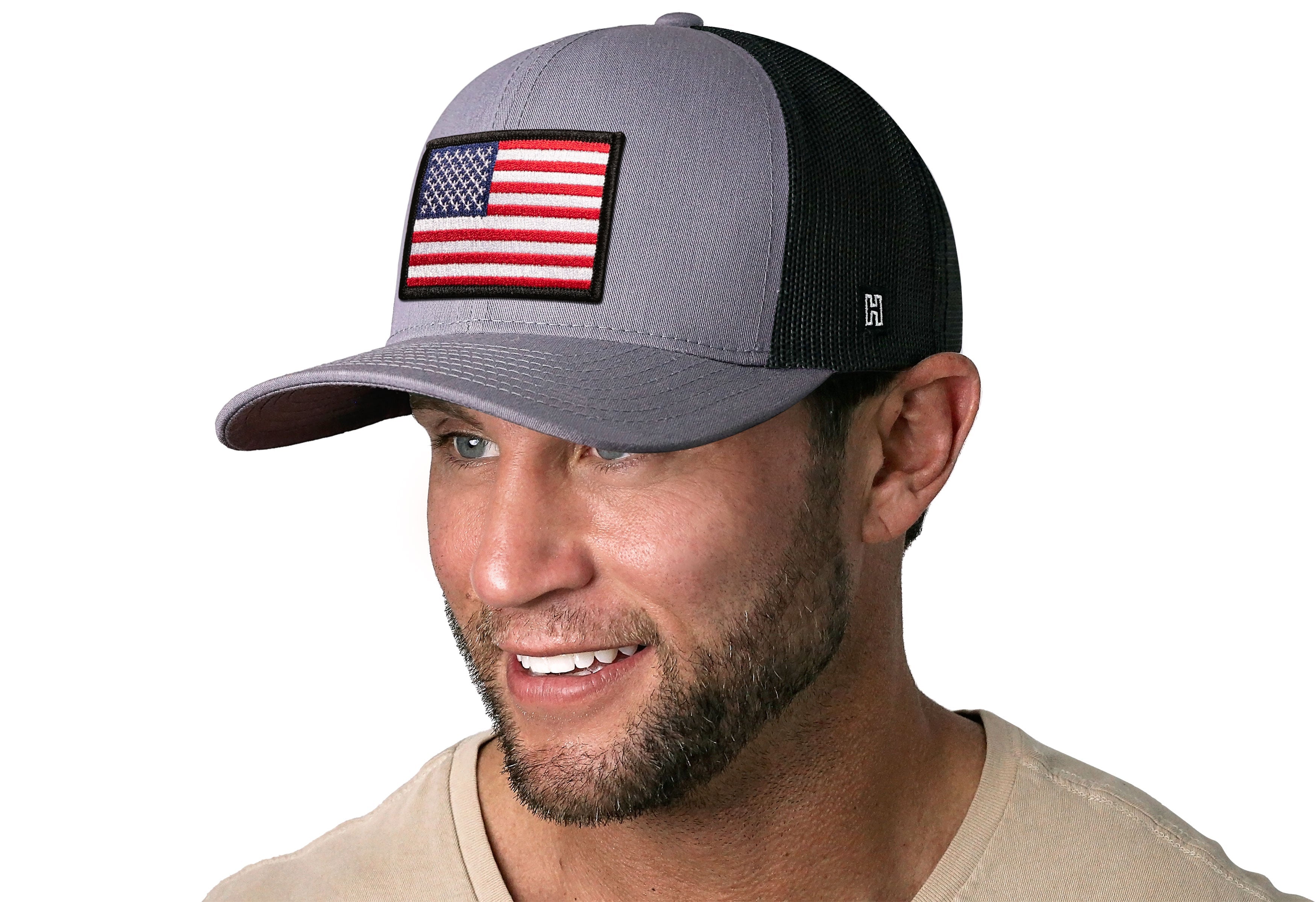 Haka Hat American Flag | Gray-Black