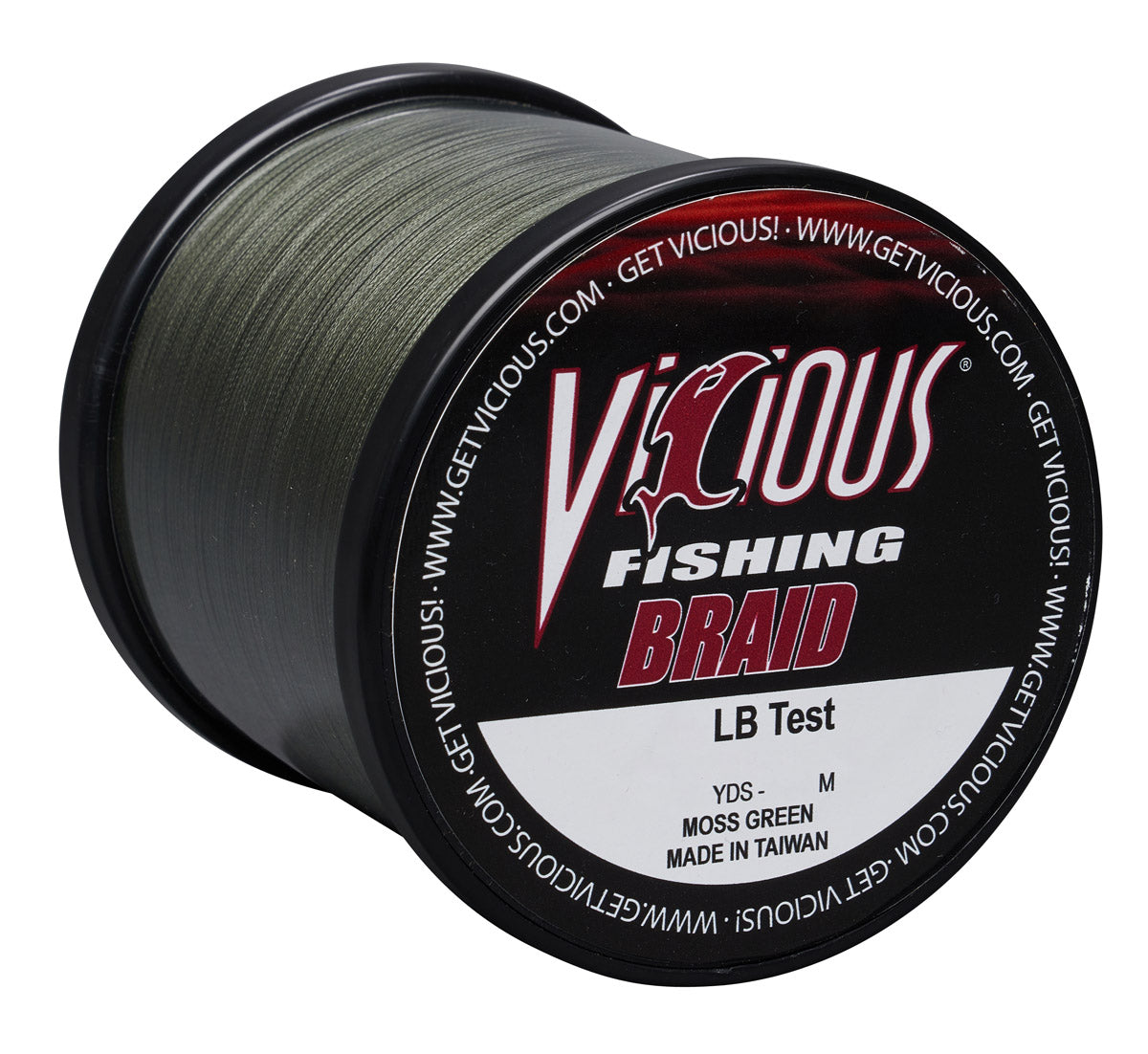 Vicious Standard Green Braid - 100 Lb Test - Keep Casting Fishing & Outdoors