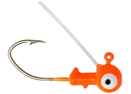 Eagle Claw Pro-V Weedless Ball Jig Head 1/16 6ct Orange