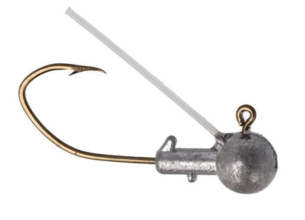 Eagle Claw Pro-V Weedless Ball Jig Head 1/16 6ct Unpainted