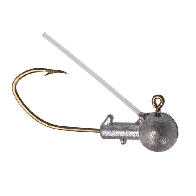 Eagle Claw Pro-V Weedless Ball Jig Head 1/8 6ct Unpainted