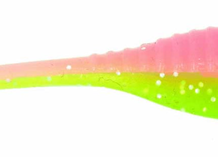 Bass A Pro Tiny Shad 2in 15ct Electric Chicken