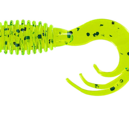 Big Bite Ring Triple Grub 2in 10ct Chartreuse Pepper