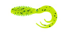 Big Bite Ring Triple Grub 2in 10ct Chartreuse Pepper