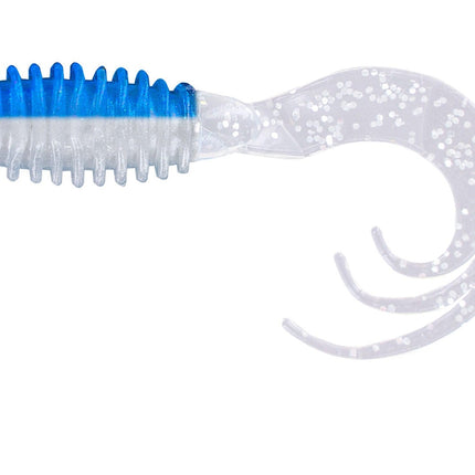 Big Bite Ring Triple Grub 2in 10ct Blue/Silver