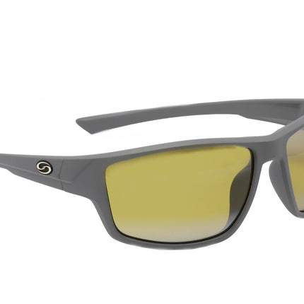 Strike King Sunglass S11 Optics Eutaw Matte Grey Bi-Gradient Yellow inSpotlightin Lens