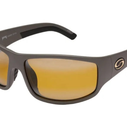 Strike King Sunglass S11 Optics Caddo Matte Grey Bi-Gradient Yellow inSpotlightin Lens