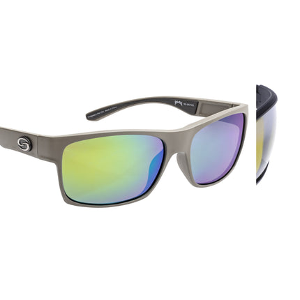 Strike King Sunglass SKP Catawba Dark Earth Frame Revo Green Mirror