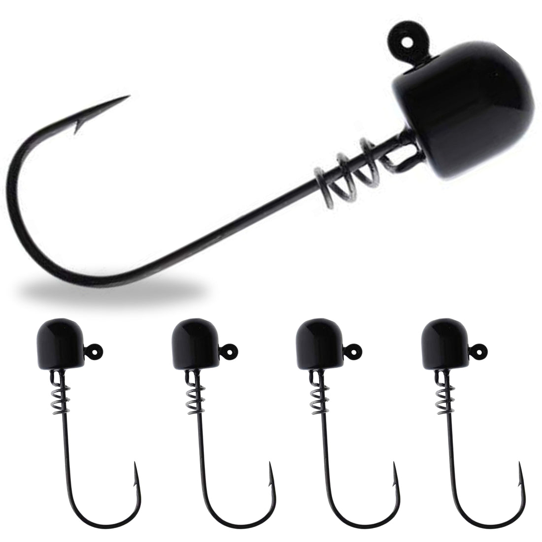 Reaction Tackle Tungsten Screw Lock Jig Heads (5-Pack) - Keep Casting Fishing & Outdoors