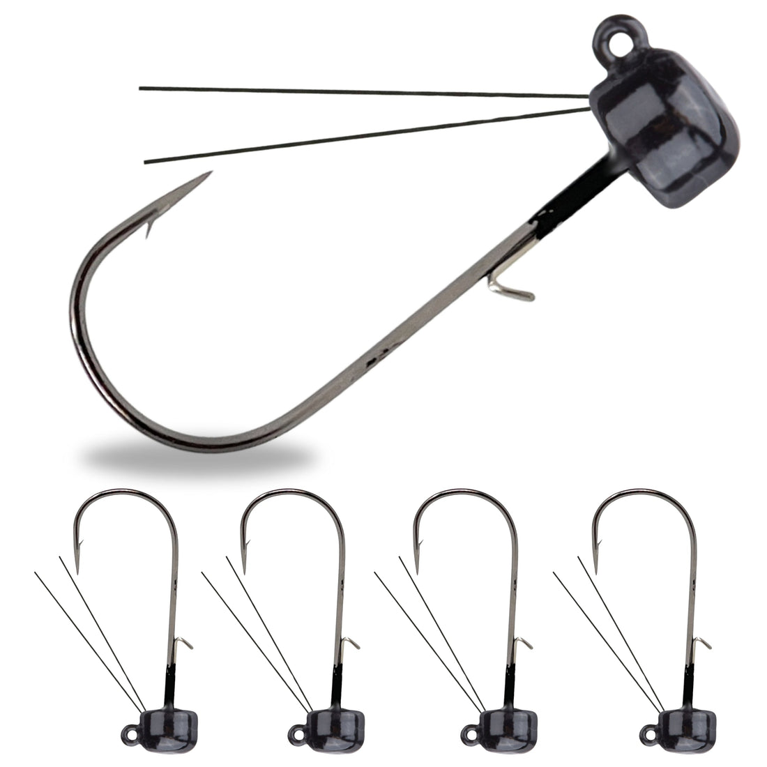 Reaction Tackle Tungsten Ned Rig-Shroom Jigs (5-Pack) - Keep Casting Fishing & Outdoors
