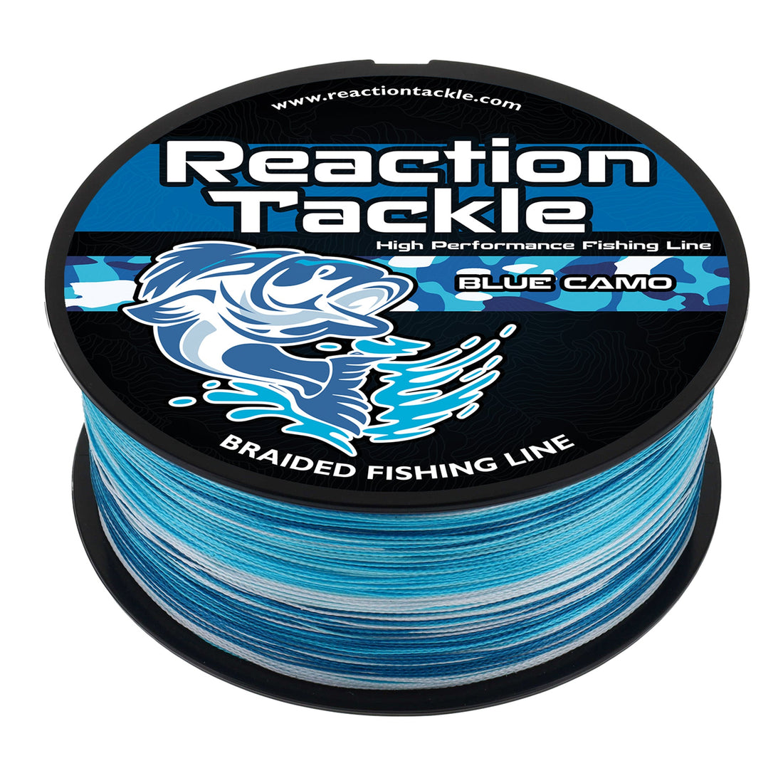 Reaction Tackle Braided Fishing Line - Blue Camo - Keep Casting Fishing & Outdoors